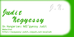 judit negyessy business card